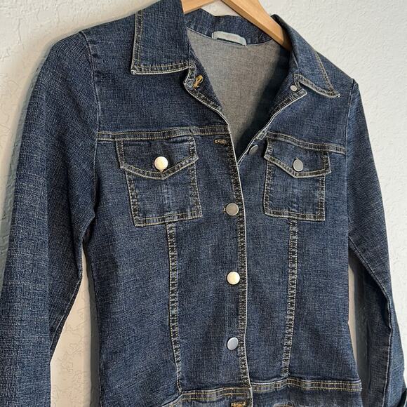 Forever 21 Denim Jean Jacket Trucker Medium Western Cowgirl Indie Sleaze Outdoor - Picture 2 of 6